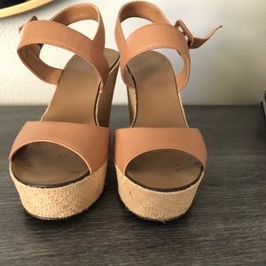 J Crew Tan Wedge